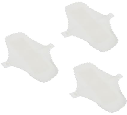 Serviettes Menstruelles Lavables en Coton, Lot de 3 pour Femmes | Douces Peau, Réutilisables et Lavables, Confort Quotidien, Blanc, pour Filles et Femmes