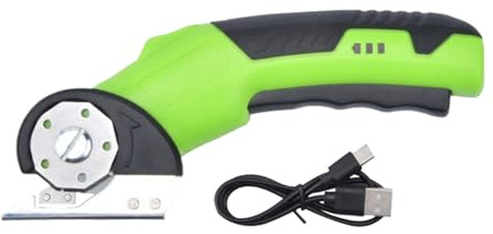 Tagliacartone - Taglierino Portatile Mini con Blocco di Sicurezza e Luce a LED - Elettriche di Precisione per Industria Falegnameria Cartone Cucina Garage Tappeti Pelle | Strumento Elettrico