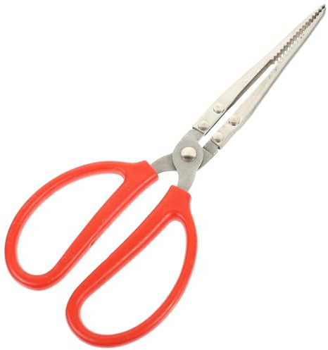 NUOBESTY Pinza per Granchi e Frutti di Mare in Acciaio Inox 27 CM Impugnatura Antiscivolo Strumento Multifunzione per Cucina e Pesca Pinza per Anguille e Aragoste Utensile Pratico per