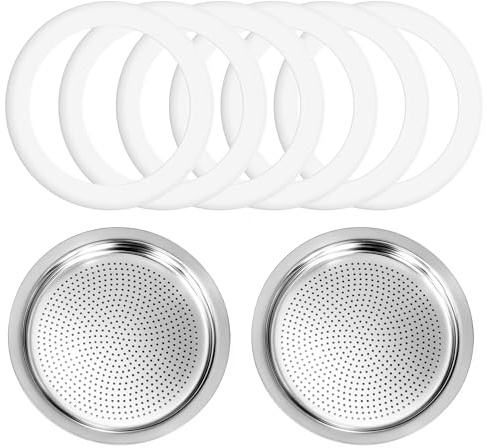 Accessoires pour cafetière italienne (Moka Cafetière italienne) : pièces de rechange pour machine à expresso. Accessoires en acier inoxydable pour cafetière italienne Plaque d'étanchéité