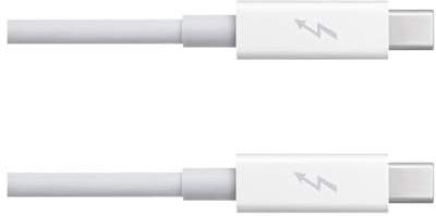 Cable Adaptador Thunderbolt 2, Conector Blanco Macho A De 2M For Datos Monitor Multimedia