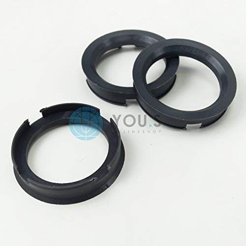 3 x ZENTRIERRINGE DISTANZRING für ALUFELGEN Z20D 72,6-56,6 mm Brock, Keskin, Tuning, Motec, Oxigin, RC, Tomason, Wheelworld,Advanti