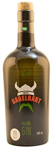 Premium London Dry Gin, Herkunftsland EU, Flasche 500ml - SWEYN GABELBART Passion Gin, 40% vol.