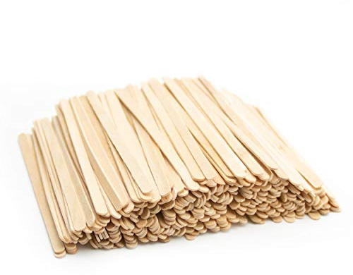 Extiff Set mit 2000 Rührstäbchen aus Holz, 11 cm, biologisch abbaubar, für heiße und kalte Getränke