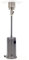 Marvin Stufa a gas bombola gpl Fungo da Esterno portatile con ruote acciaio 20mq giardino patio riscaldante 13KW (Grigio Opaco)