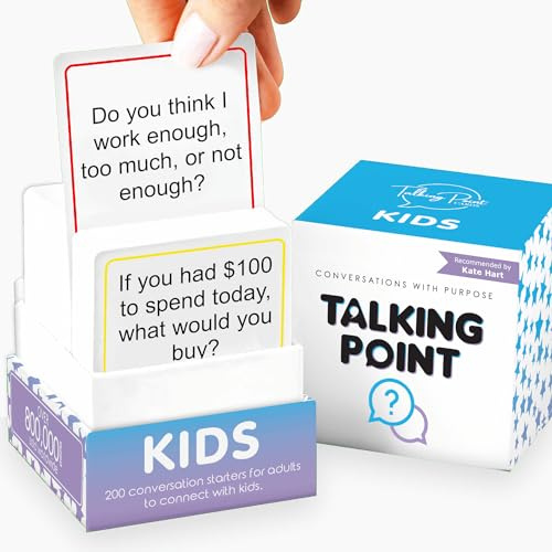 200 Conversation Cards - Help Kids Enjoy Talking and Listening - Great for Car Rides and Family Dinners - A New Way for Kids to Express Themselves
