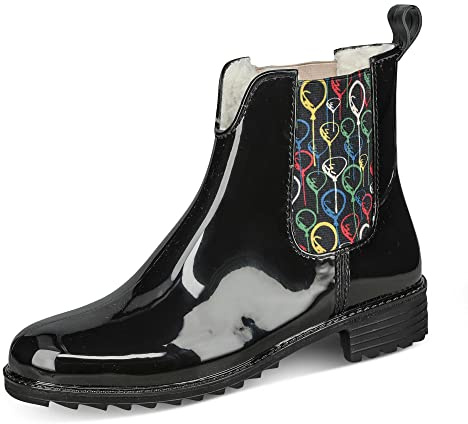 Rieker P8280-09, Botas de Lluvia Mujer, Negro, 38 EU
