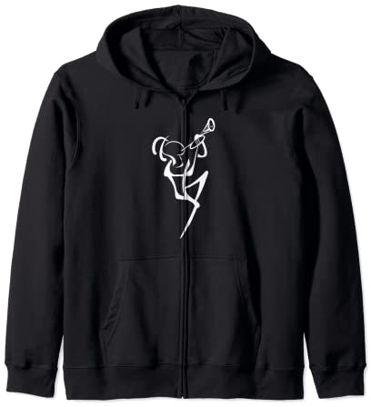 Line Art Trompeter Jazz Musiker Kapuzenjacke