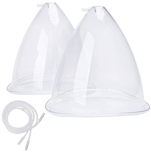 Meifuly - Vasos de vacío de 1500 ml para levantamiento de glúteos, accesorios de máquina de terapia de vacío, tazas extragrandes con manguera tipo Y
