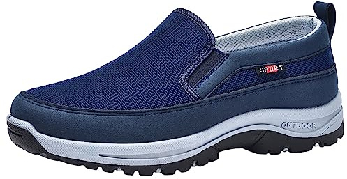 Allbestop Sneakers Femme Homme Baskets Respirantes Et Antichocs,Chausure De Sécurité Basket Hommes Femmes Sneakers Neumel Femme Boots Snowboard Homme Chaussures De Trail Femme(Bleu foncé,42)