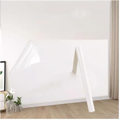 blais Große Whiteboard-Blätter Zum Aufkleben an die Wand, Whiteboard, Whiteboards für Wände, Flipchart-Papier, Statisches und Tragbares Whiteboard, für die Home School Color : White, Size : 0.9x5m