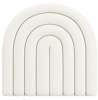HWJFDC Panneau Mural Decoratif Lot de 2 Panneaux muraux rembourrés Doux Anti-Collision 3D for Chambre d'enfant, Tapis muraux décoratifs à décoller et à Coller for tête de lit for Chambre/Salon(White)