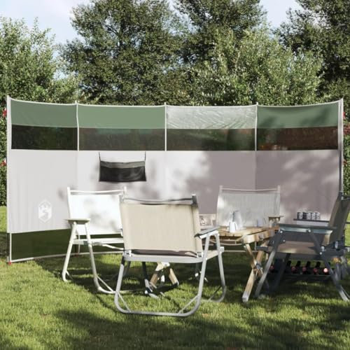 Tidyard Brise-Vent de Camping Vert 366x152x152 cm imperméable Clôture de Jardin
