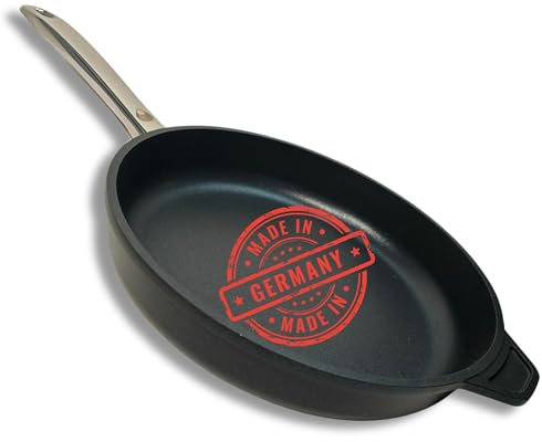 TLESS® Premium Bratpfanne Made in Germany Ø 28 cm | Pfanne & Universalpfanne für Induktion | sehr widerstandsfähig & spülmaschinenfest | Jetzt Testen