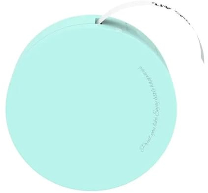 ZGJIAJU Mini-Etikettenaufkleberdrucker for Notizen, Küchenaufbewahrung, Bürodatei, Lesezeichen, Kann Mit Bunten Bändern Zur Auswahl Geklebt Werden Klarer Druck(Green)