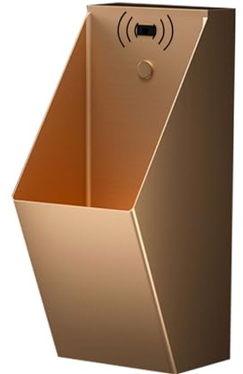 CCKUYT Urinarios de Pared de Acero Inoxidable 304 para baño, para Adultos y Hombres, con Drenaje.