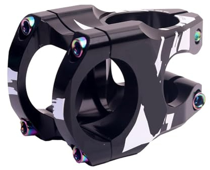 LUOFENG Attacco manubrio corto in lega di alluminio per mountain bike biciclette bilanciate accessori per ciclismo