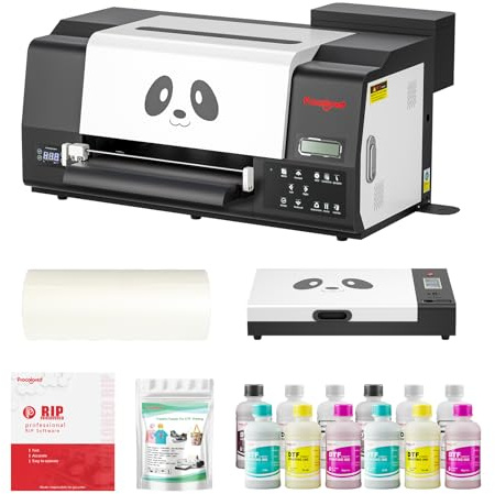 Procolored F13PRO DTF-Drucker mit Aushärtungs-Ofen, 13″ Dual-XP600-Druckkopf mit Weißtinten-Zirkulation, A3-DTF-Drucker-Set für Baumwolle, Polyester und Mischgewebe