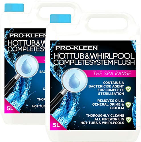10L of Pro-Kleen Hot Tub & Whirlpool Complete System Flush Cleaner