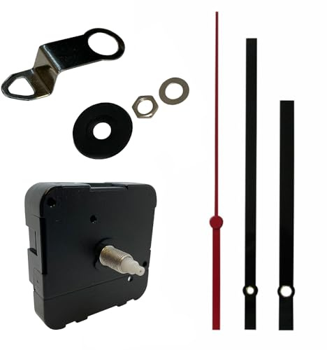 Nuevo Cuarzo 24 Horas Movimiento del Reloj Mecanismo Motor - Largo Manos - para 24 Horas Esferas - Negro, Single Pack