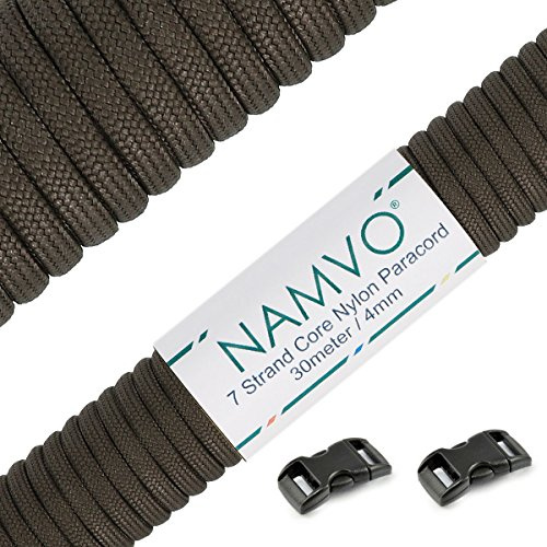 Namvo 550 fallskärmslina typ III, 7 trådar, total längd 30 meter, enfärgad BZ00252