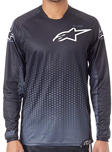 Alpinestars Racer Graphite Motocross Jersey Schwarz M