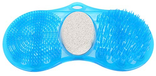 Limpiador de pies para ducha, cojín vibratorio, alfombrilla antideslizante para el baño, masajeador de pies, alfombrilla de baño, ducha, piedra pómez, exfoliante de piedra, limpiador de pies
