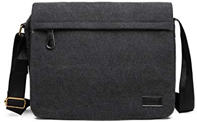 Kono Messenger Bag Canvas Laptop Umhängetasche für 13 Zoll wasserdichte Schultasche, Geschenke für Männer Frauen