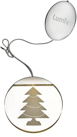 Lumix® LED Deco Light Tannenbaum Warmweiß 10cm Acrylglas Dekoration Weihnachten Christbaumschmuck 1 Stück 76104