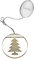 Lumix® LED Deco Light Tannenbaum Warmweiß 10cm Acrylglas Dekoration Weihnachten Christbaumschmuck 1 Stück 76104