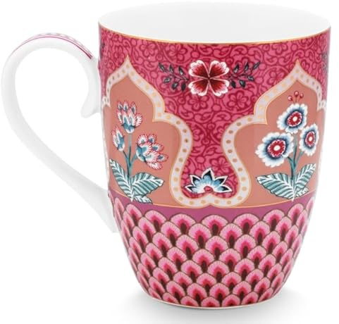 Pip Studio Flower Festival Scallop Deco Henkelb. Dark p.145ml