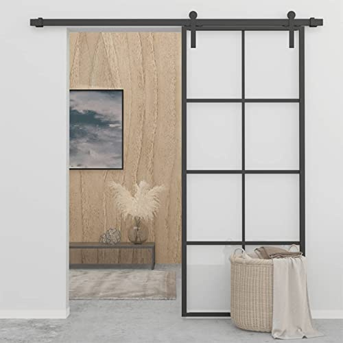 Puerta Corredera de Aluminio con Vidrio ESG - Ahorro de Espacio y Diseño Elegante