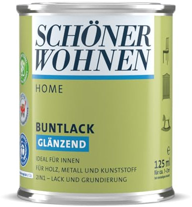 Schöner Wohnen Home Buntlack - Acryllack, glänzend, 7594 Taupegrau, 750 ml