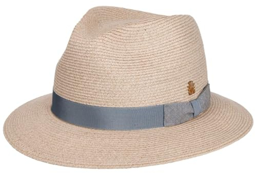 Mayser Pelin Hut Travellerhut Bogarthut UV-Schutz Made in EU Damen und Herren Frühling Sommer cremeweiß S (55-56 cm)