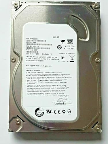 Disco rigido SATA da 500 GB ST3500418AS FW:CC47 7200 rpm 16 MB 3.5