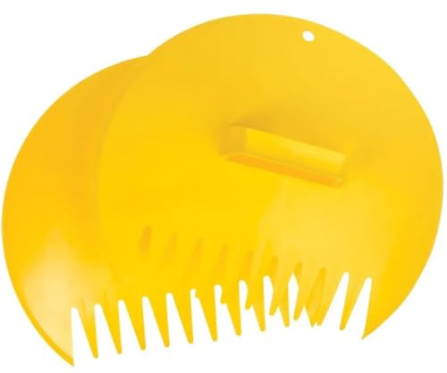 Rocky Mountain Goods Classic Leaf Scoops - Yellow Collector Leaf Grabbers with Handles for Easy Yard Cleanup - Claw Rake Tips for Gathering and Scooping Leaves and Grass