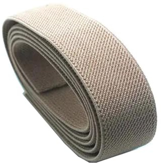 Correas elásticas de 5 metros, 3cm de ancho, cinturón elástico plano, banda de goma para la cintura, accesorios de costura para ropa Diy, Caqui, 30mm