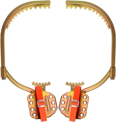 DFANCE Tree Climbing Spikes Baumklettern Werkzeug,Bäume Klettern Steigeisen Baumklettern AusrüStung FußSchnalle Eines Elektrikers Einfach zu Verwenden Leicht zu PflüCkende FrüChte(Size:JKT 400)