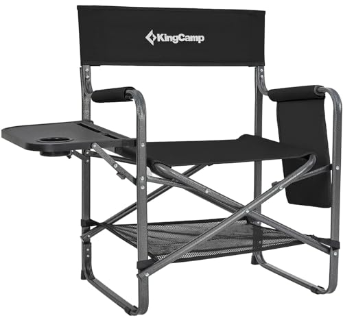 KingCamp Regie Stuhl Director Multi Camping Faltstuhl Klappstuhl Armlehne Tisch