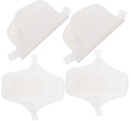 Assorbenti Mestruali Lavabili in Cotone 18cm 4 Pezzi, Bianco | Protezione Contro le Perdite, Comodi e Assorbenti, Bottone a Pressione, per Viaggio e Pantaloni Mestruali