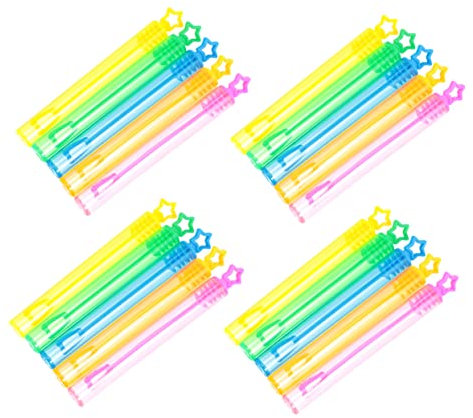 WOONEKY 66st Blasenflasche Blasenschläuche Blase Für Kinder Seifenblasenstäbe Für Kinder Party-blasenstäbe Seifenblasenmaschine Für Kinder Leere Blasenröhren Blase Zauberstab Plastik