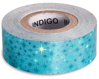 DRUNA Rollo Adhesivo STARS INDIGO 20mm*14m (Turquesa)