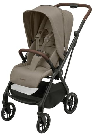 Maxi-Cosi Leona² Cochecito, 0-4 años, 0-22 kg, Silla paseo ligera, Plegado supercompacto, Plegable con una mano, 3 reclinaciones, Reclinación total, Asiento reversible, Twillic Truffle