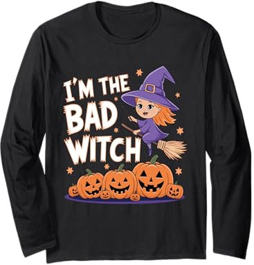 Halloween-Hexe Ich bin die böse Hexe Halloween Langarmshirt