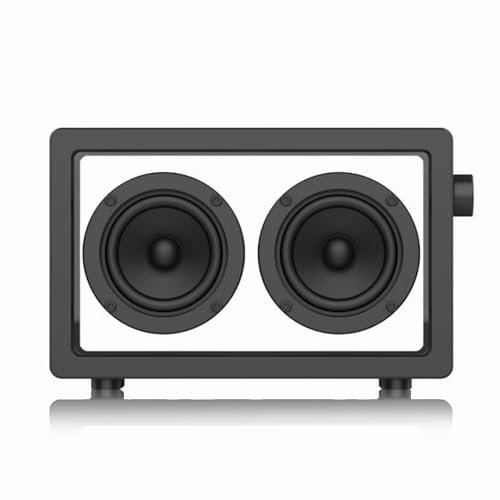 Portable Bluetooth speaker is waterproof, suitable for family outdoor travel, transparent box design wireless speaker, high-definition and powerful sound quality, USB rechargeable