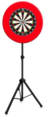 BULLET Hybrid Darts Stand – Portable Adjustable Dartboard Tripod with Carrying Case – Freestanding Metal Frame (135–186 cm Height, 95 cm Wide Base, 3.2 kg)