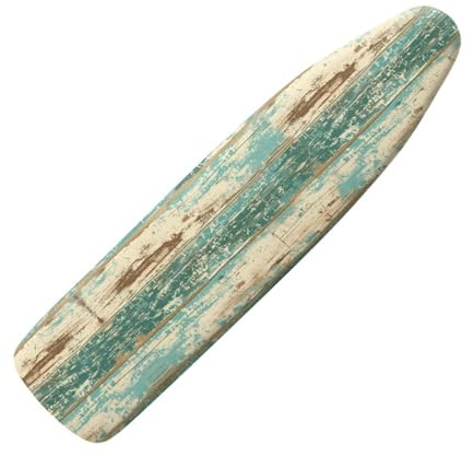 Copriasse da Stiro Verde Retro Fodera Copri Ferro da Stiro Riflettente al Calore per Stiratura Rapida Mollettone Copertura Copri Asse da Stiro Universale Montaggio Facile 120x40cm