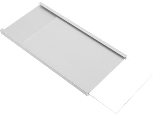 FUNNETOYU Aluminiumlegierung Namensschildhalter für Büro mit Dualem Installationsdesign Silberfarbener Tellerhalter zur Klaren Mitarbeiteridentifikation und Organisation im Team Office
