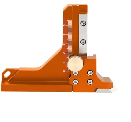 Table Saw Height Gauge Ruler 0-60mm Adjustable, Woodworking Measuring Tool for Accurate Router Circular Saw Blade Setting