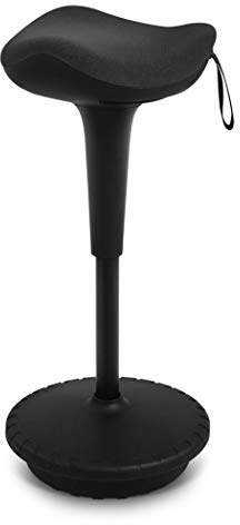 IWMH Standing Office Stool Ergonomic Wobble Stool Adjusting height (Black)